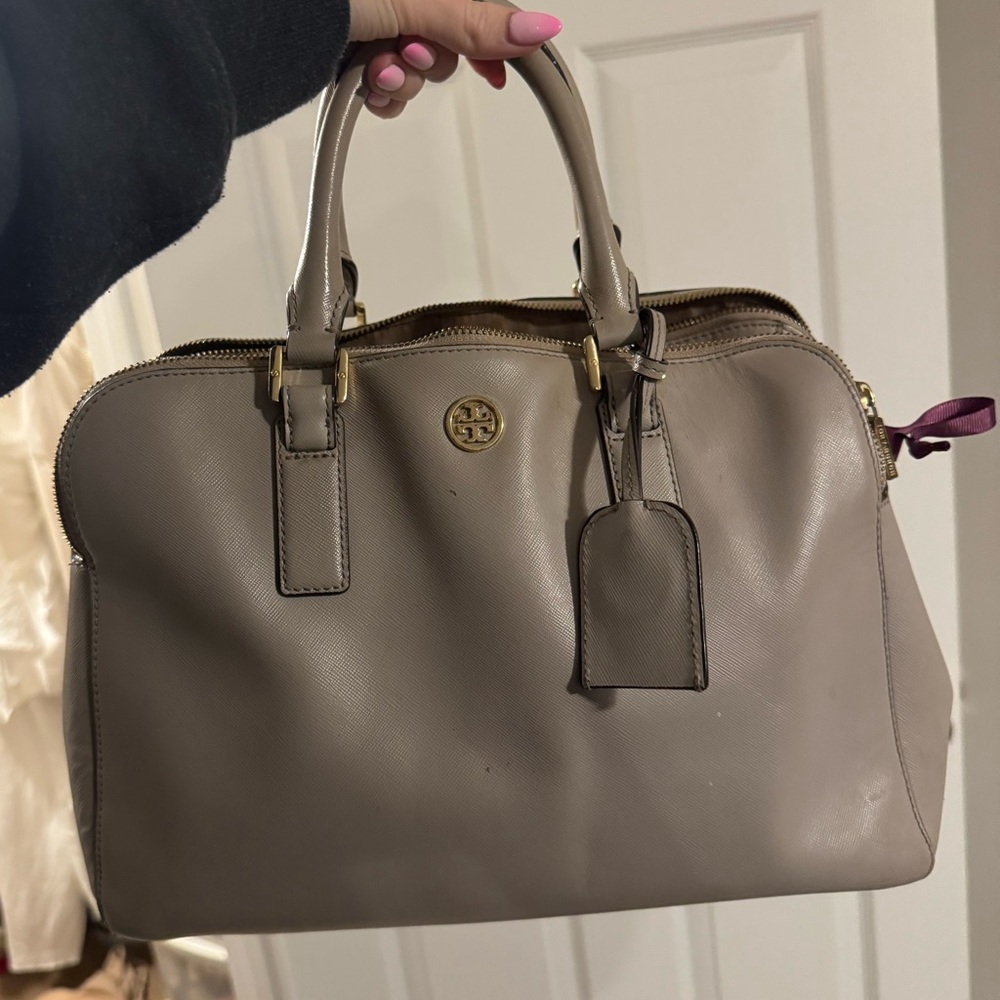 Tory Burch Pebbled Dome Satchel